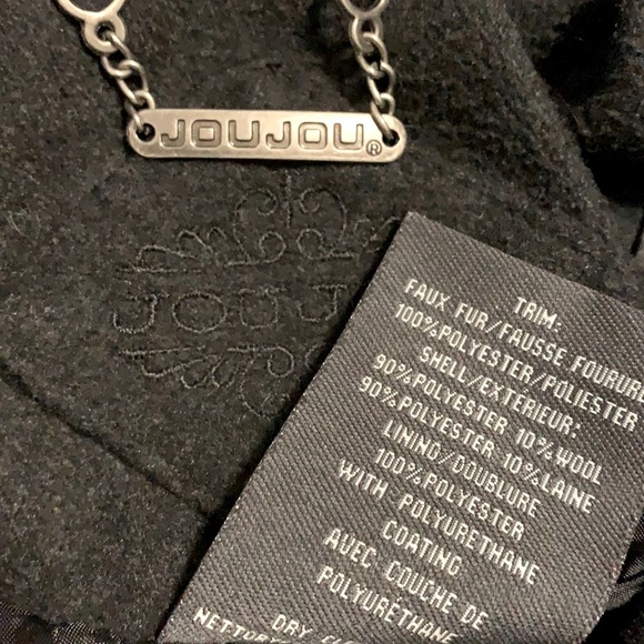 Cropped Wool Blend Hooded Moto Jacket size Small 7-8 - Picture 4 of 10